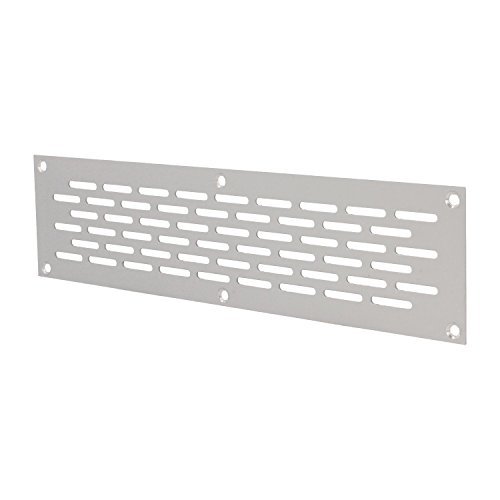 MS Beschläge® Aluminium Lochblech Lüftungsgitter Lüftung Breite 60mm Lochung 20mm x 3mm Silber eloxiert (250mm) von MS Beschläge