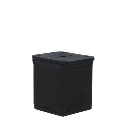 MS Beschläge® Möbelfuss Tischbein Möbelstütze aus Aluminium in Schwarz Diverse Höhen (50mm) von MS Beschläge