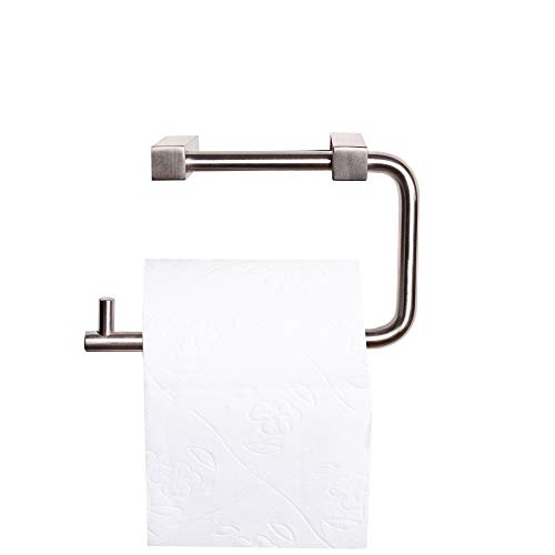 MS Beschläge® Toilettenpapierhalter Rollenhalter Klopapierrollenhalter aus massivem Edelstahl matt gebürstet von MS Beschläge