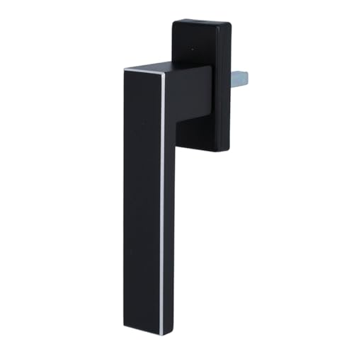MS Beschläge Design Fenstergriff exklusives Design 45° Rasterung Fensterbeschlag eckig Dreh- Kipp Fensterolive Aluminium Schwarz (eloxiert - gefräst, ohne) von MS Beschläge