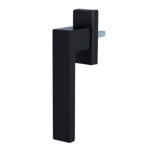 MS Beschläge Design Fenstergriff exklusives Design 45° Rasterung Fensterbeschlag eckig Dreh- Kipp Fensterolive Aluminium Schwarz (eloxiert - matt, ohne) von MS Beschläge