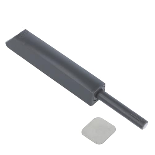 MS Beschläge Druckschnäpper Magnetspitze Möbelschnäpper Tip On Drucktüröffner Aufschraub-Schnäpper Öffnungsunterstützung Möbelfrontschnäpper (Anthrazit, lang) von MS Beschläge