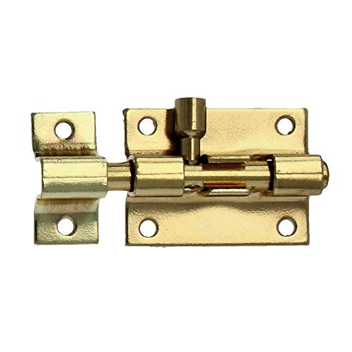 MS Beschläge Grendelriegel Türriegel Schubriegel Bolzenriegel Messing poliert Diverse Größen (50mm) von MS Beschläge