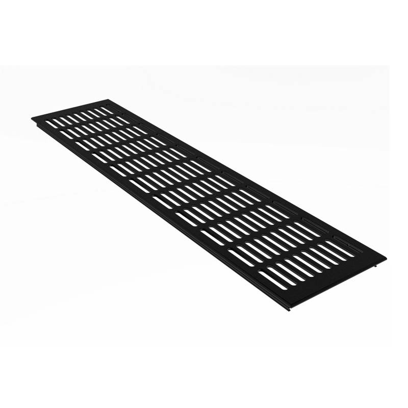 MS Beschläge Heizungsabdeckung 130 x 400 mm Gitter Schwarz RAL 9005 von MS Beschläge