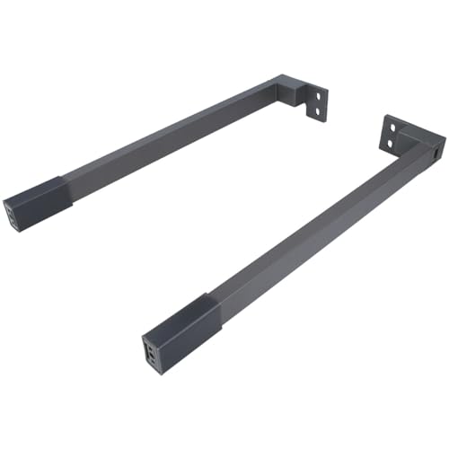 MS Beschläge - Längsreling für Schubladen – Stabile Metall-Relingstangen mit Haltern | 6 Längen (300-550mm) | Schubladensystem Zubehör | Schubladenerweiterungsset (Anthrazit, 400mm) von MS Beschläge