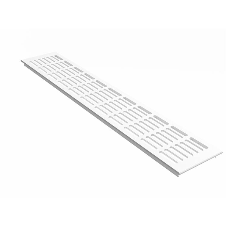 MS Beschläge Lüftungsgitter 100 x 600 mm Weiß RAL 9016 von MS Beschläge