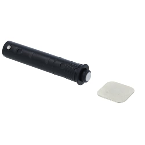 MS Beschläge Möbelfrontschnäpper Magnetspitze Einbohr-Schnäpper Steckschnäpper Tip-On Anschlagsdämpfer Drucktüröffner Magnetschnäpper Druckschnäpper (Schwarz, kurz) von MS Beschläge