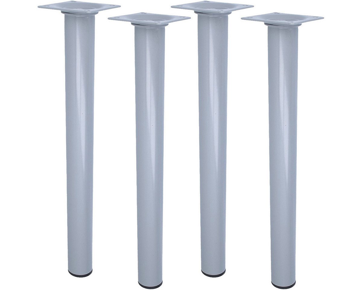 MS Beschläge Möbelfuß 4er Set Silber Möbelbeine Möbelstützen Tischbeine MS Beschläge Möbelfuß 4er Set Silber Möbelbeine Möbelstützen Tischbeine von MS Beschläge