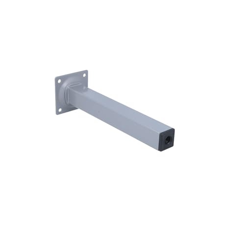 MS Beschläge Möbelstempel Möbelfuss Silber eckig Tischbein Tischstempel 25x25mm Schrankfuss einzeln oder 4er Set Couchfuss Metall Möbelbein (1, 200mm) von MS Beschläge