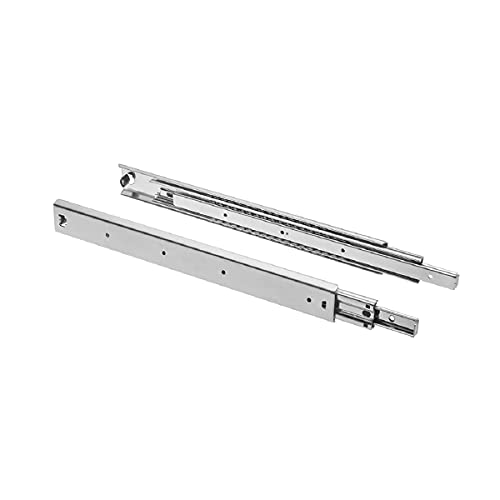 MS Beschläge Schubladenauszug 100kg Traglast 1 Paar Schwerlastauszüge h 53mm Schubkastenschiene Kugelführung Stahl Vollauszug Teleskopauszug (500mm) von MS Beschläge