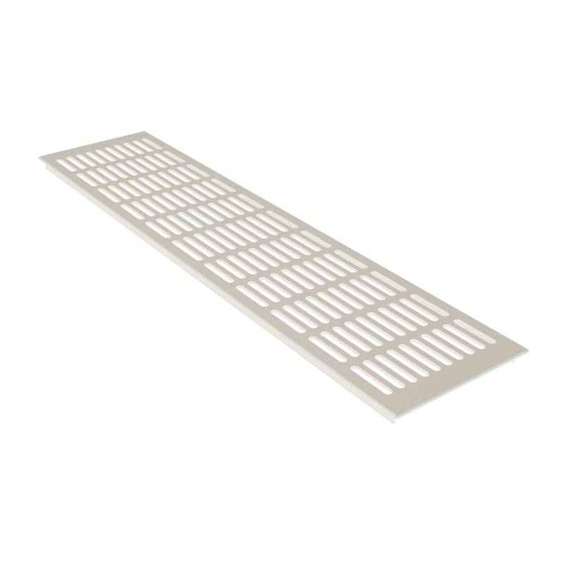 MS Beschläge Stegblech 130 x 800 mm Weiß RAL9010 Tür Lüftungsgitter von MS Beschläge