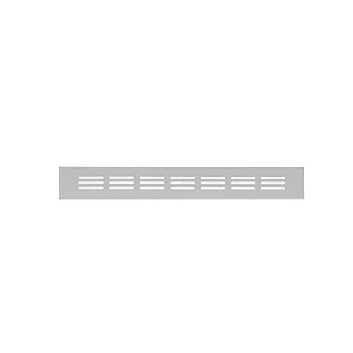 MS Beschläge Stegblech Aluminium Lüftungsgitter 40mm Breite Lüftungsblech Schlitzgitter Türgitter Heizungsabdeckung Belüftungsgitter (300mm, Silber) von MS Beschläge