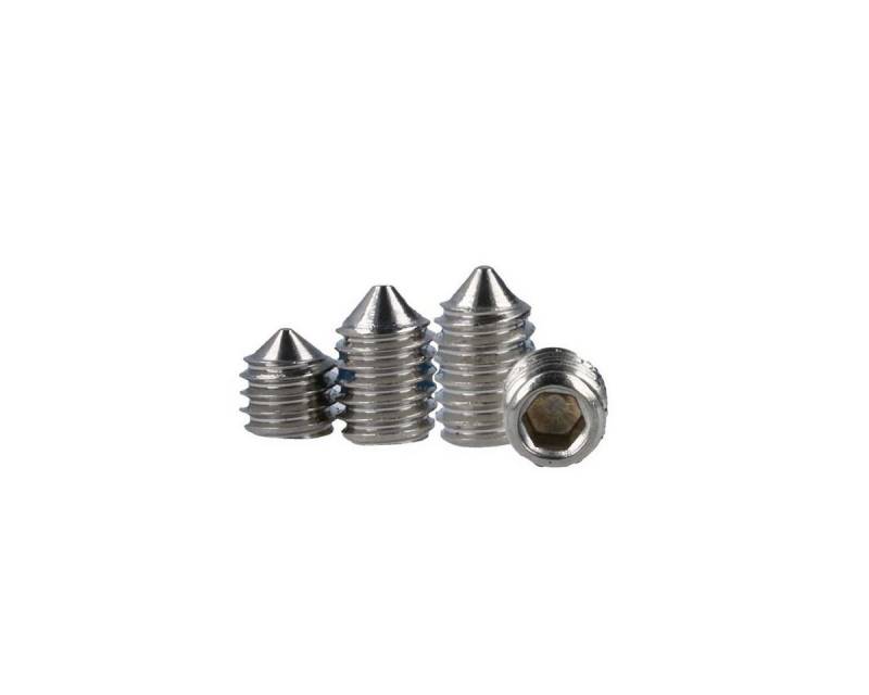 MS Beschläge Türbeschlag Edelstahl Türgriffschraube M6 Madenschraube Spitze (1 St) von MS Beschläge