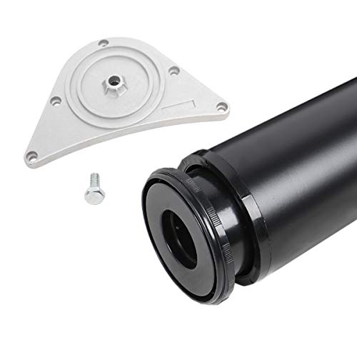 Tischbein 80mm Durchmesser Höhe 1100 mm in Schwarz Tischfuß Möbelfuss aus Metall von MS-Beschläge