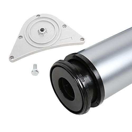 Tischbein Chrom matt 80mm Durchmesser Höhe 1100 mm Tischfuß Möbelfuss aus Metall von MS-Beschläge