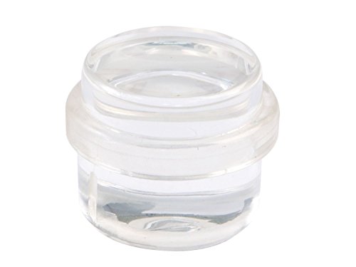 Türstopper Türpuffer Stopper transparent aus Kunststoff ø 33mm Bodentürstopper Stopper Wamdschutz by MS Beschläge® von MS Beschläge