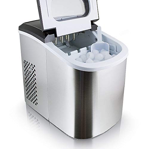 Eiswürfelmaschine Eiswürfelbereiter Eiswürfel Ice Maker EIS Maschine Icemaker (Edel Stahl) von ms point