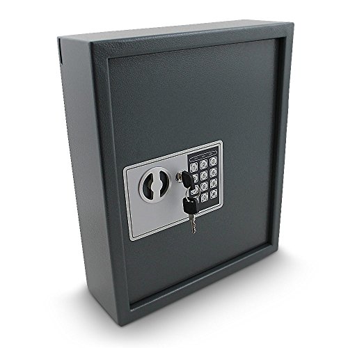 Elektronischer Schlüsselsafe Safe Tresor Schlüsselkasten Schlüsseltresor Schlüssel Sicherheitssafe mit 48 Schlüsselhaken Grau Elektronischer Schlüsselsafe Safe Tresor Schlüsselkasten Schlüsseltresor Schlüssel Sicherheitssafe mit 48 Schlüsselhaken Grau von MS Point