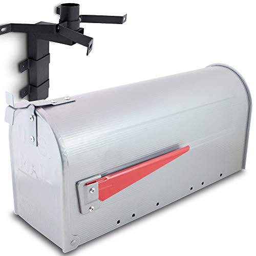 US Mailbox Amerikanischer Briefkasten Standbriefkasten Wandbriefkasten Letterbox Silber Inclusive Wandhalter US Mailbox Amerikanischer Briefkasten Standbriefkasten Wandbriefkasten Letterbox Silber Inclusive Wandhalter von MS-Point