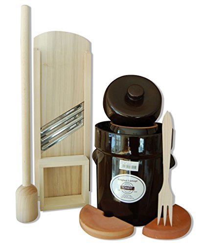 MS-Steinzeug 06706-1370 Gärtopf, Sauerkrauttopf 30 Ltr. + Krauthobel, Stampfer, Gabel Milchsäuregärung Einmachtopf ideal für Vegetarier Fermentation Rezepte Vitalstoffbooster MS-Steinzeug 06706-1370 Gärtopf, Sauerkrauttopf 30 Ltr. + Krauthobel, Stampfer, Gabel Milchsäuregärung Einmachtopf ideal für Vegetarier Fermentation Rezepte Vitalstoffbooster von MS-Steinzeug 06706-1370