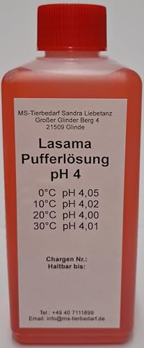 Lasama Pufferlösung/Eichlösung pH4 250 ml Kalibrierlösung von Lasama