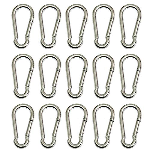 Boxcute Karabinerhaken 4 x 40 mm, verzinkter Stahl, 15 Stück Boxcute Karabinerhaken 4 x 40 mm, verzinkter Stahl, 15 Stück von SBS