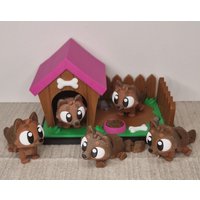 Witzige Miniaturhundehütte Mit 2 Hunden, Süß, Für Tierfans Und Sammler, Deko, Geschenk, 3D Druck, Farbwahl, P6 Witzige Miniaturhundehütte Mit 2 Hunden, Süß, Für Tierfans Und Sammler, Deko, Geschenk, 3D Druck, Farbwahl, P6 von MS3DDruck24