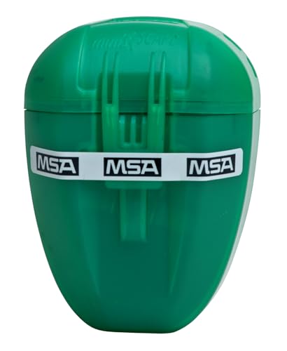 MSA MiniScape | Filter Fluchtgerät mit Mundstück und Nasenklemme | Notfall Flucht Atemschutz Maske | DIN 58647 ABEK | TabTec Filter | Passt in jede Tasche von MSA