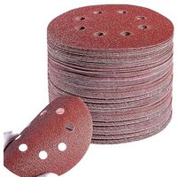 125mm Schleifscheiben-Set │ 100 Blatt 8-Loch Rundschleifpapier │ 20x Körnung P40/P60/P80/P120/P240 │ Schleifscheiben-Set für Exzenterschleifer für von MSBD