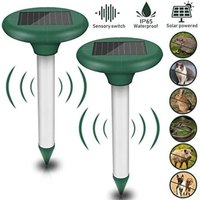 2er-Pack Solar-Maulwurfsabwehrgeräte - Ultraschall-Solarabwehrgerät - Schutzart IP56 - Für den Garten. 2er-Pack Solar-Maulwurfsabwehrgeräte - Ultraschall-Solarabwehrgerät - Schutzart IP56 - Für den Garten. von MSBD