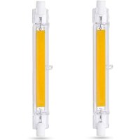 Msbd - R7S 118 mm LED-Glühbirne, 20 w, Kaltweiß 6000 k, 2000 lm, nicht dimmbar, schlanke R7S 118 mm COB-LED-Glühbirne für Wand-/Stehlampe, 2er-Pack von MSBD