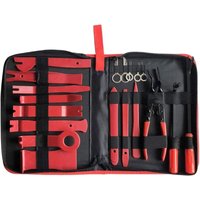 Vtizikl 19 Pièces Outils pour Garnitures, Difficile Outil Démontage Auto avec Extracteur d'agrafe von MSBD