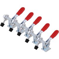 Vtizikl Pince à Bascule à Déblocage Rapide 5PCS GH-225-D 227KG 500lbs Pinces à Bascule de Type Vertical à Poignée Robuste Rouge von MSBD