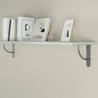 Amig - Klassische Regalkonsole Silber Grau Bücherregalhalter Wandregalträger Garderobenkonsole 250x200mm von AMIG