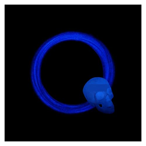 MSEURO 1,75 mm 20 Meter Flexibles, im Dunkeln leuchtendes TPU-Filament Probe 95A Shore-Härte Verbrauchsmaterialien for 3D-Drucker Druckzubehör Lucky (Color : Glow in Dark 20m 60g) von MSEURO