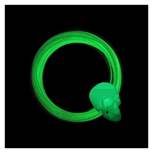 MSEURO 1,75 mm 20 Meter Flexibles, im Dunkeln leuchtendes TPU-Filament Probe 95A Shore-Härte Verbrauchsmaterialien for 3D-Drucker Druckzubehör Lucky (Color : Glow in Dark 20m 60g-01) von MSEURO