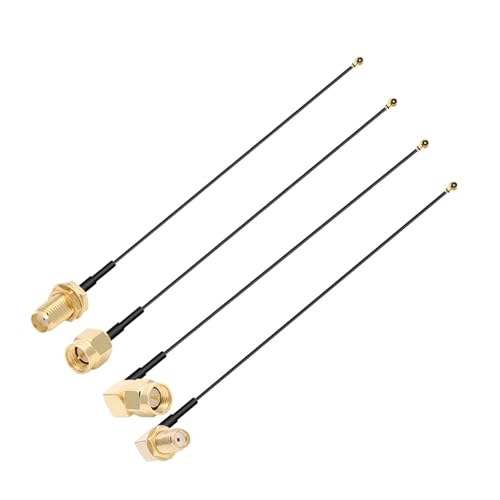 MSEURO 10 stücke UFL/u.FL MHF Weibliche MHF4 Zu Kabel SMA Antenne RF RG1.13 MM Zopf Verlängerung Lucky(RP SMA F to MHF4 F,5CM) von MSEURO