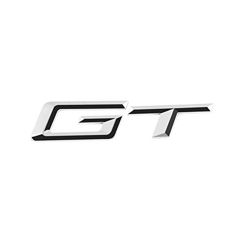MSEURO 3D ABS Auto Buchstaben Kofferraum Emblem Abzeichen Aufkleber 535i 530d 320i 320d Passend for GT Logo Passend for BMW 5 GT F07 3er F34 F10 6 G32 Zubehör (Color : Chrome Silver, Size : Before 2 von MSEURO