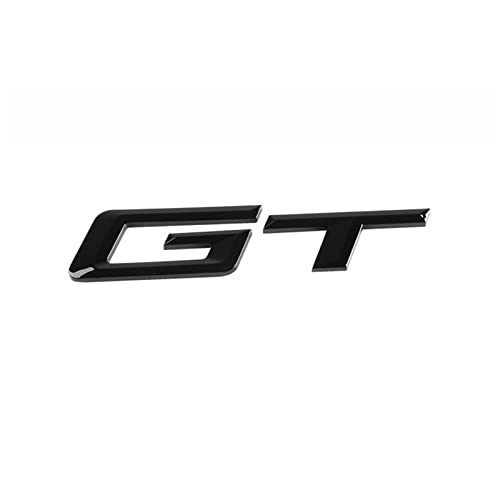MSEURO 3D ABS Auto Buchstaben Kofferraum Emblem Abzeichen Aufkleber 535i 530d 320i 320d Passend for GT Logo Passend for BMW 5 GT F07 3er F34 F10 6 G32 Zubehör (Color : Shiny Black, Size : 2014-2022 von MSEURO