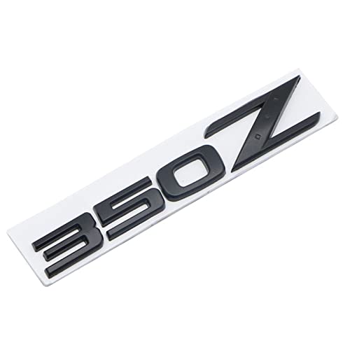 MSEURO 3D Metall Auto Kofferraum Logo Aufkleber Abzeichen Aufkleber 350Z 370Z Emblem Passend for Nissan 350Z 370Z Coupe Black Edition Passend for GT Nismo Zubehör (Color : Black 350Z) von MSEURO