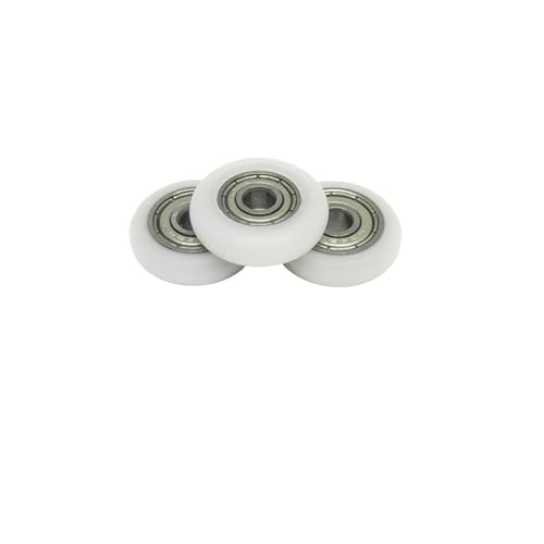 MSEURO 4 stücke 4x18x5 POM Beschichtete Rolle BSR62418-5 Kunststoff Lager Nylon Runde Führungsräder Linie Draht Seil Rollen Lucky von MSEURO