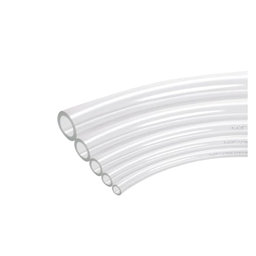 MSEURO 5 meter Pneumatische Rohr Luft Schläuche Komponente Schlauch Polyurethan PU Rohr for Kompressor Lucky(Transparent,14x10mm) von MSEURO