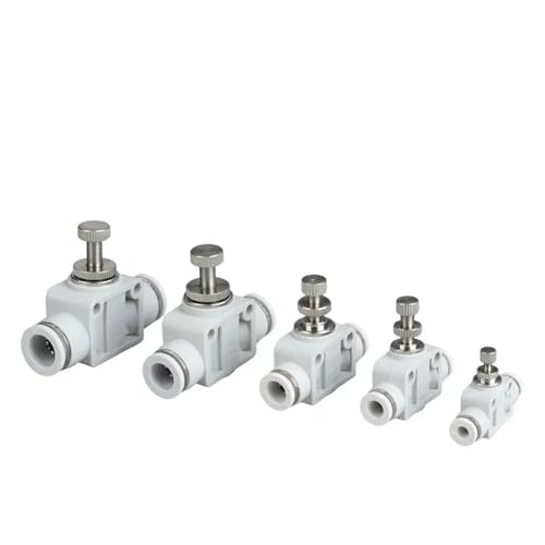 MSEURO 5Pcs SA Pneumatische Geschwindigkeit Adiusting Luft Kompressor Fitting Flow Control Ventil Schlauch Rohr Armaturen Stecker Lucky(SA 8-8 O.D.8MM) von MSEURO