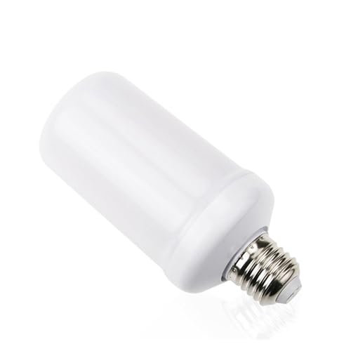 MSEURO 99 LEDs E27 Flammenlampen 9W 85-265V 4 Modi Ampulle LED Flammeneffekt Glühbirne Flackernde Emulation Feuerlicht Gelb Lucky (Color : Yellow flame) von MSEURO