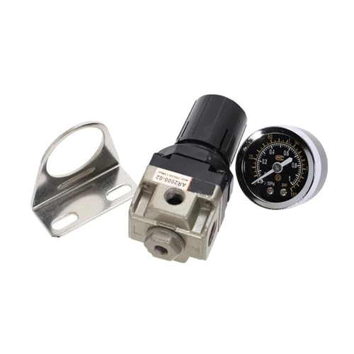 MSEURO AR2000-02 G1/4'' Pneumatisches Druckregelventil for die Luftaufbereitung - Pneumatikregler for Klimaanlagen Lucky(AR2000-02) von MSEURO