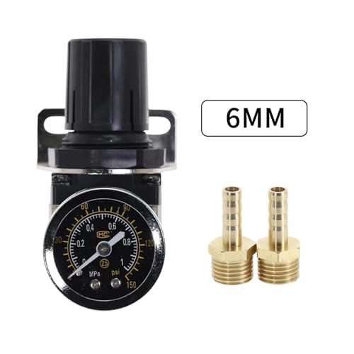 MSEURO AR2000-02 G1/4'' Pneumatisches Druckregelventil for die Luftaufbereitung - Pneumatikregler for Klimaanlagen Lucky(AR2000-02 BT-6-02) von MSEURO