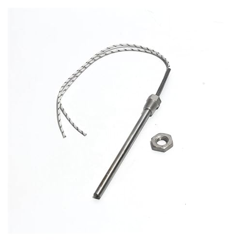 MSEURO DN8/12,8mm BSP Form Gewinde Einzelkopf Heizrohr 8x100-300mm Patrone Heizung 1pc Lucky(DN8 with nut-48V,100W 8x150mm) von MSEURO