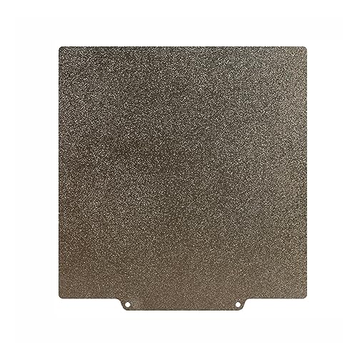 MSEURO PEI-Blatt, 210 x 210 mm, einseitig, 3D-Drucker, beheiztes Bett, Biuld-Platte, Federstahl + magnetische Basis for KP3S Pro, glatt, mattiert Lucky (Color : Frosted Version) von MSEURO