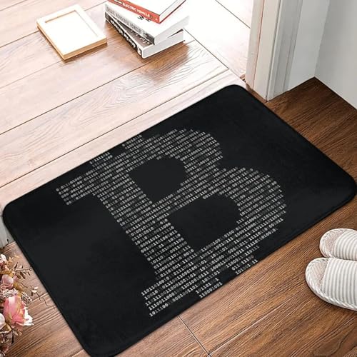 MSHEEFG Bitcoin Badematte Bitcoin Binary Schwarz Fußmatte Flanell Teppich Eingangsteppich Maschinenwaschbar 40 * 60CM MSHEEFG Bitcoin Badematte Bitcoin Binary Schwarz Fußmatte Flanell Teppich Eingangsteppich Maschinenwaschbar 40 * 60CM von MSHEEFG