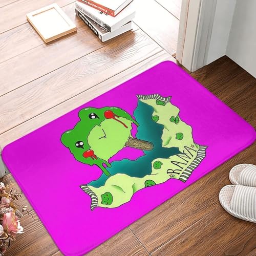 MSHEEFG Frosch Froggie Lustig Interessant rutschfest Fußmatte Badematte EIS am Stiel Paleta De Ran Maschinenwaschbar 40 * 60CM MSHEEFG Frosch Froggie Lustig Interessant rutschfest Fußmatte Badematte EIS am Stiel Paleta De Ran Maschinenwaschbar 40 * 60CM von MSHEEFG